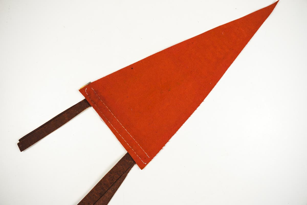 Vintage 1950s Marietta, Ohio Small Red Felt Souvenir Pennant Boat Landing