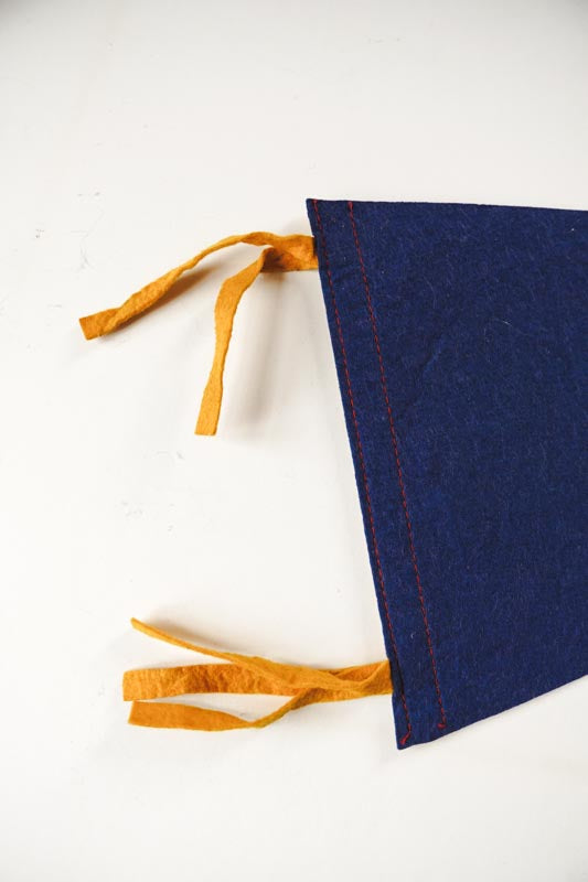 Vintage 50s Grand Canyon Arizona Blue Souvenir Felt Pennant 25in