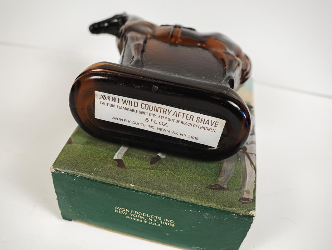 Avon Sport of Kings Wild Country After Shave 5 Oz Horse Jockey w/ Box