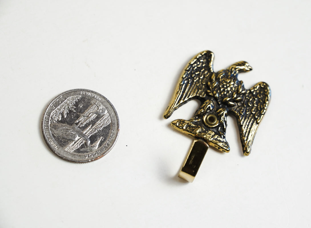 Mini Brass Eagle Wall Hook