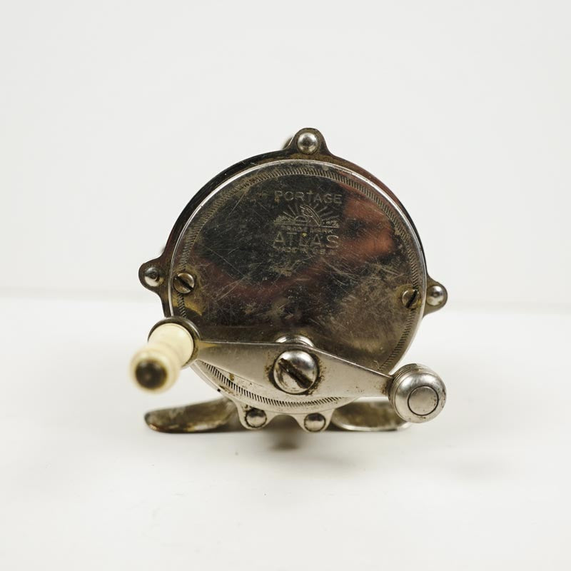Antique Atlas Portage Raised Pillar Fly Fishing Reel 60 Silver Vintage – Kittyhawk Vintage