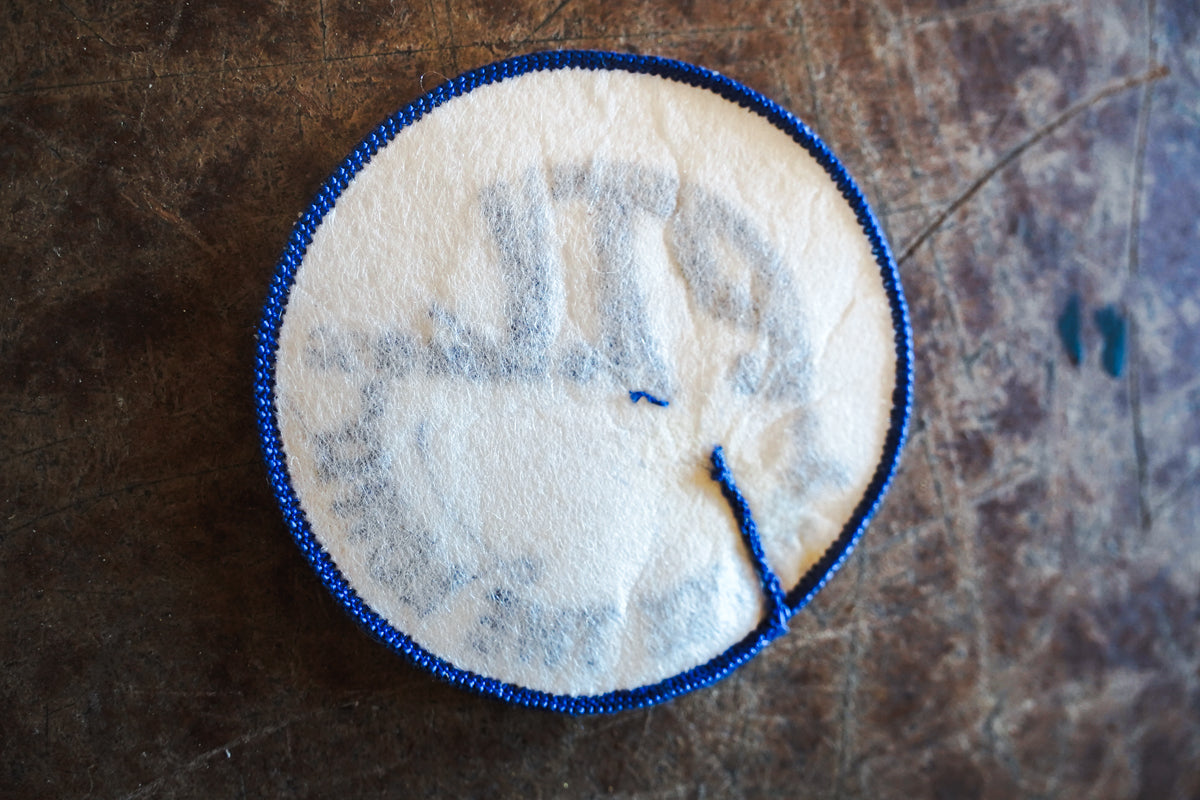 PTL Praise The Lord Round Blue & White Jacket Patch