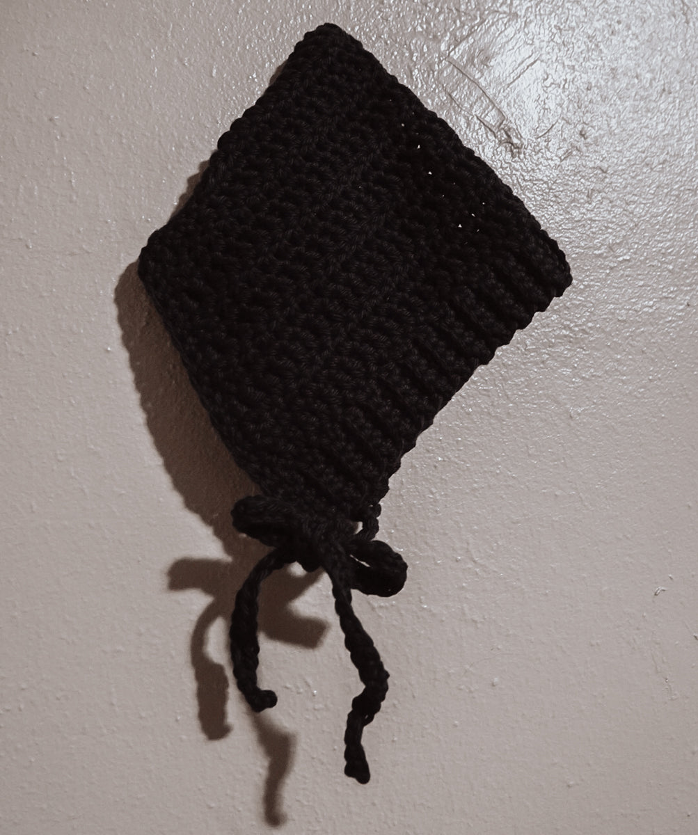 Handmade Cotton Blend Baby Pixie Crochet Bonnet