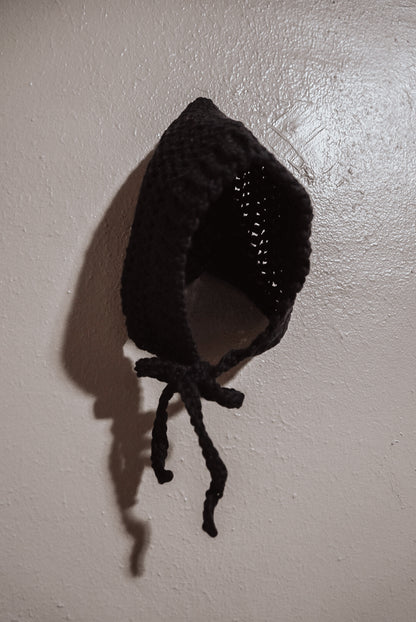 Handmade Cotton Blend Baby Pixie Crochet Bonnet