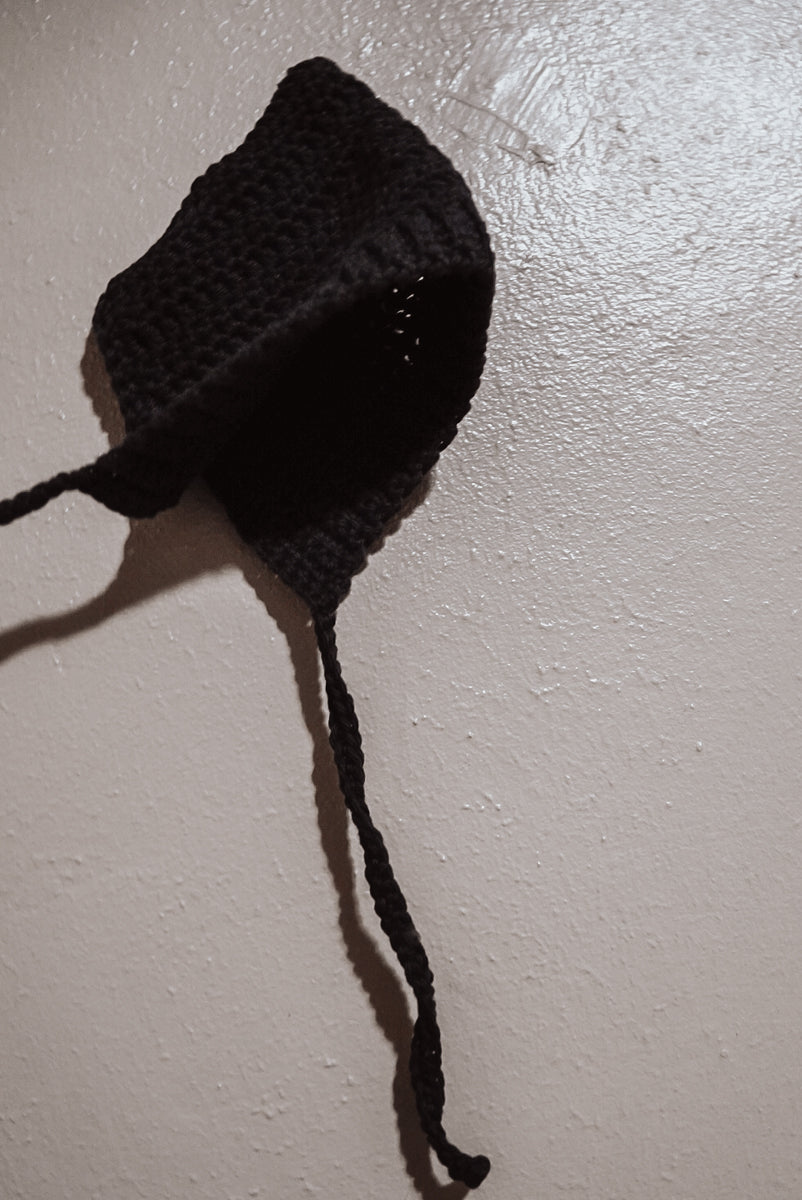 Handmade Cotton Blend Baby Pixie Crochet Bonnet