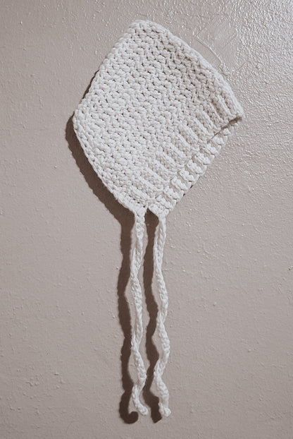 Handmade Cotton Blend Baby Pixie Crochet Bonnet