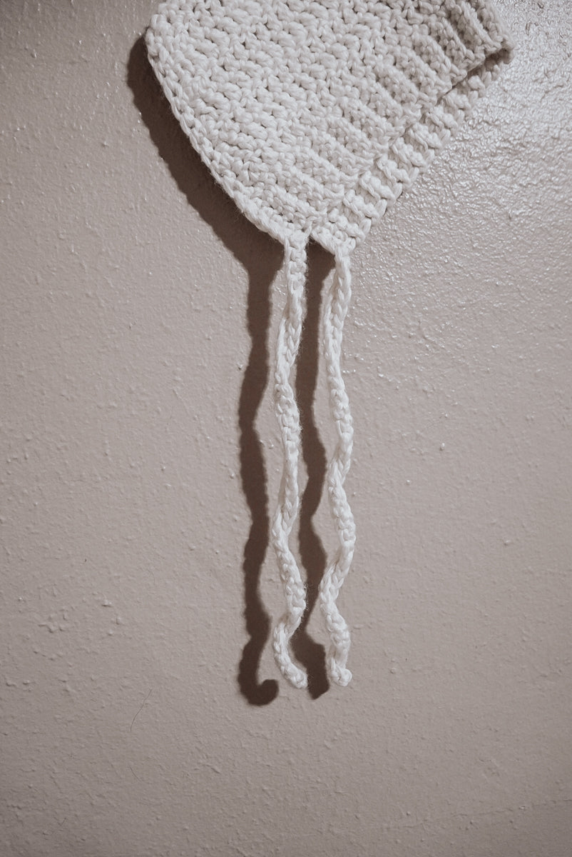 Handmade Cotton Blend Baby Pixie Crochet Bonnet