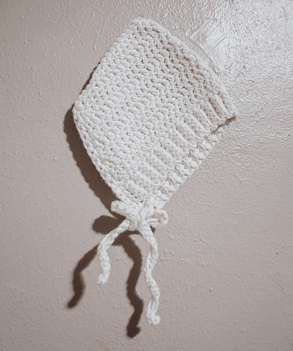 Handmade Cotton Blend Baby Pixie Crochet Bonnet