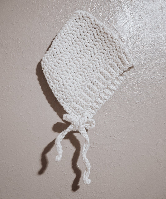 Handmade Cotton Blend Baby Pixie Crochet Bonnet