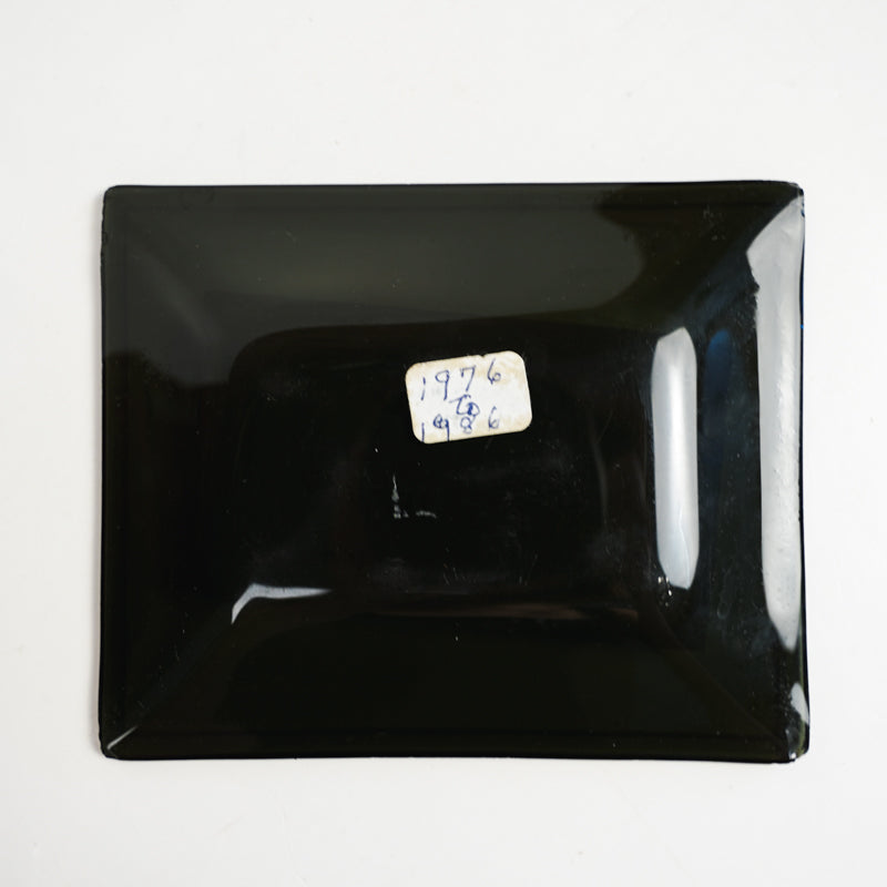 KDLS Radio Sterio AM/FM Perry IA Jefferson IA Black Rectangle Glass Ashtray