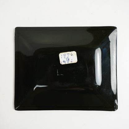 KDLS Radio Sterio AM/FM Perry IA Jefferson IA Black Rectangle Glass Ashtray