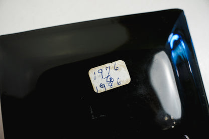 KDLS Radio Sterio AM/FM Perry IA Jefferson IA Black Rectangle Glass Ashtray