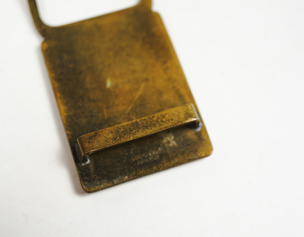 Brass Belt Buckle American Bowling Congress League Award Improved Avg 60s