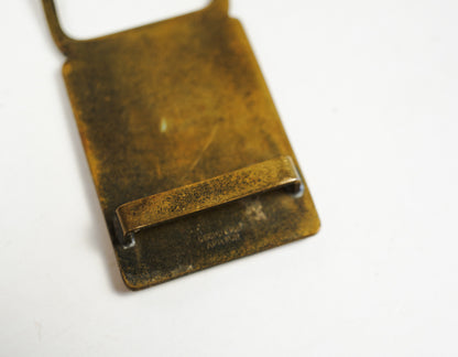 Brass Belt Buckle American Bowling Congress League Award Improved Avg 60s
