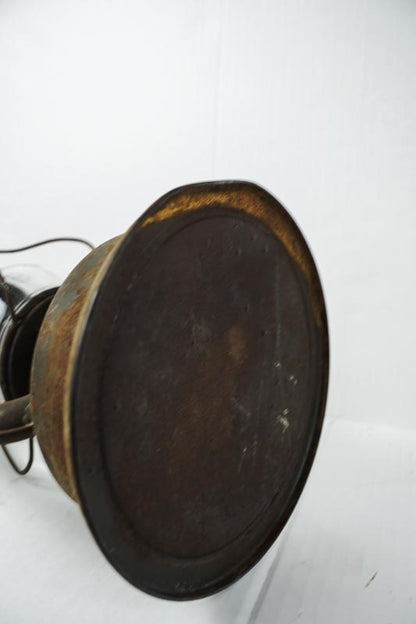 Vtg Triumph No.2 FOC & Co Antique Kerosene Oil Lantern Rusted Metal-missing top
