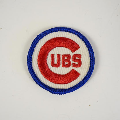 Classic Chicago Cubs Baseball Round Patch 1980s
