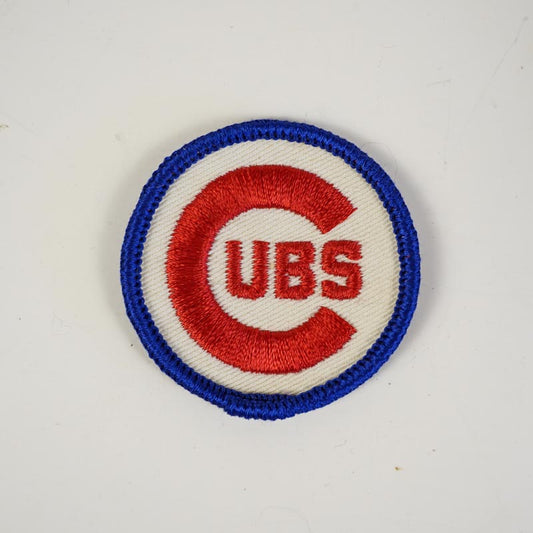 Classic Chicago Cubs Baseball Round Patch 1980s