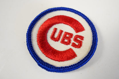 Classic Chicago Cubs Baseball Round Patch 1980s