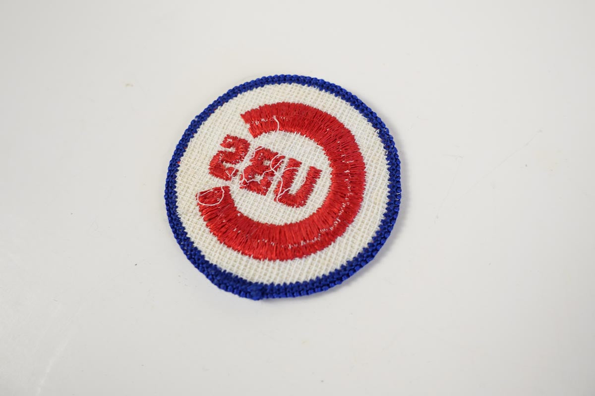 Classic Chicago Cubs Baseball Round Patch 1980s