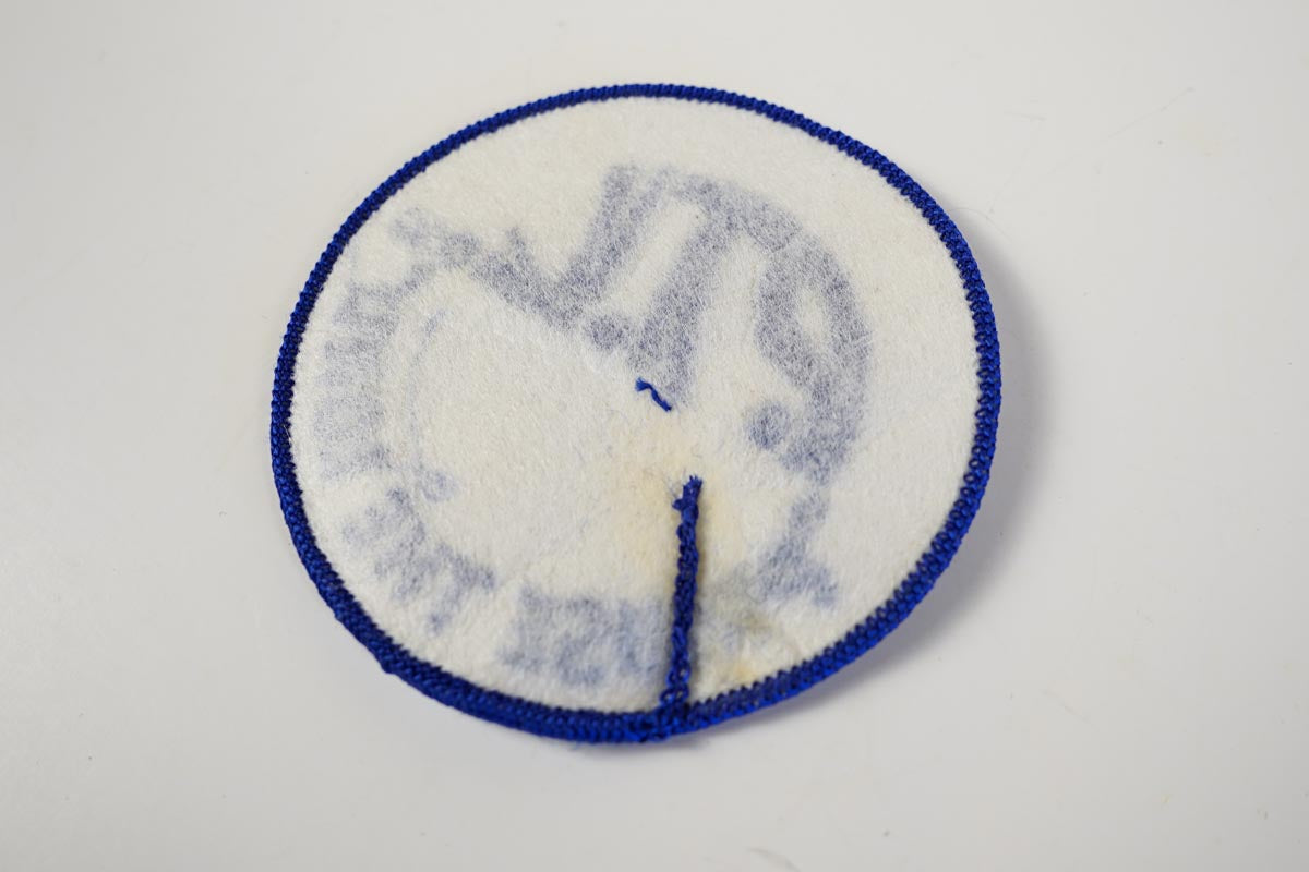 PTL Praise The Lord Round Blue & White Jacket Patch