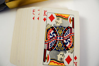 Vintage Rock Island Millwork Co Rimco Playing Cards Two Decks Red Blue in Box
