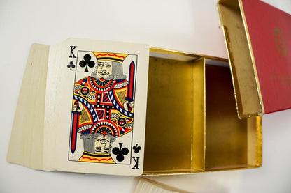 Vintage Rock Island Millwork Co Rimco Playing Cards Two Decks Red Blue in Box