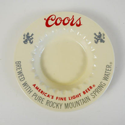 Coors Ashtray Ceramic America’s Fine Light Beer 6in Golden Co Rocky Mtn