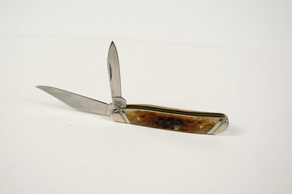 Vintage Case XX USA 6220 SS Peanut Jack Knife 2 3/4" Genuine Stag Handles