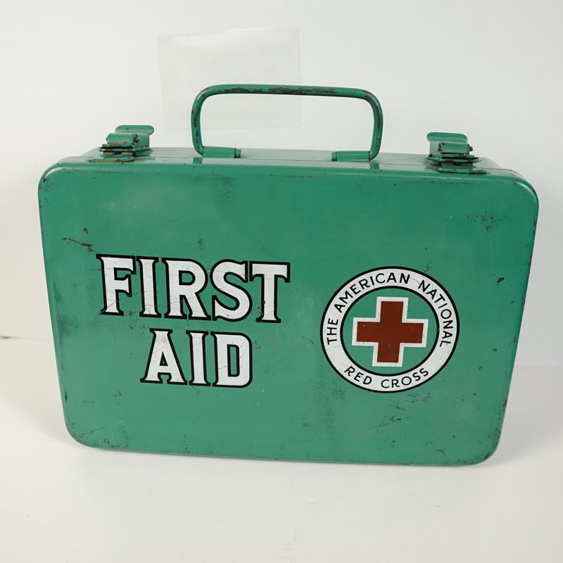 1950's American National Red Cross First Aid Kit With 11 Unused Packages