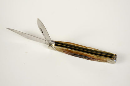 Vintage Case XX USA 6220 SS Peanut Jack Knife 2 3/4" Genuine Stag Handles