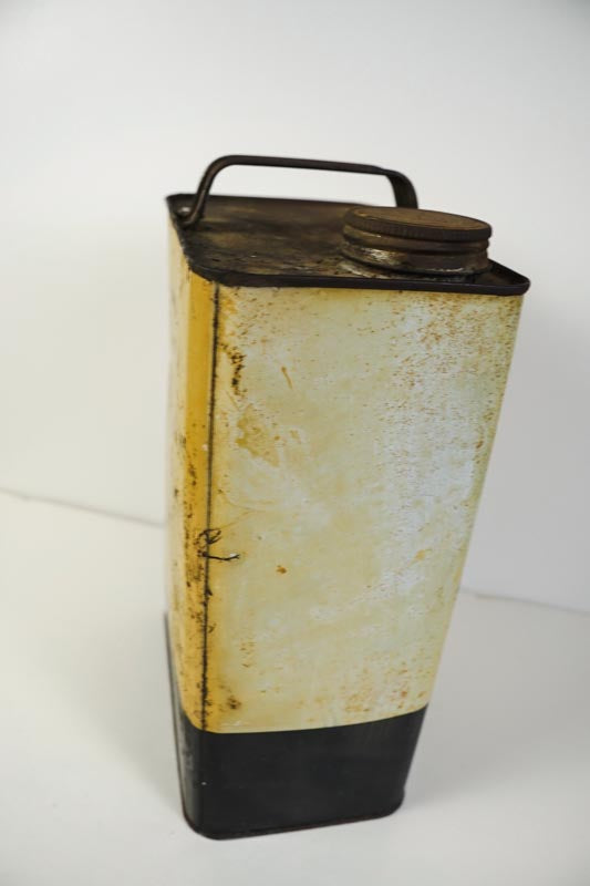 Vtg Archer U.F.A. Universal Fuel Additive Yellow Tin Can 1 Gallon - STILL FULL