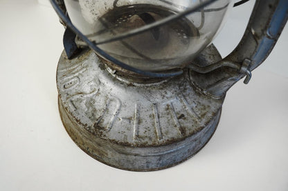 Antique Dietz No. 2 Lite Karosene Oil Railroad/Barn Lantern Grey Metal