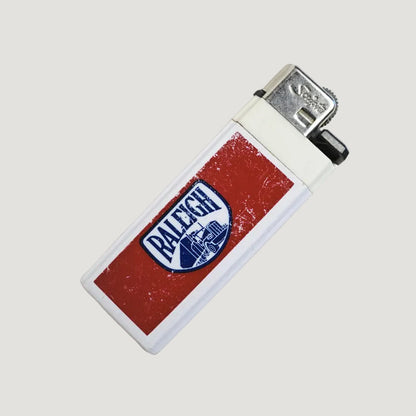 Raleigh Trucking Cigarette Lighter White with Red & Blue