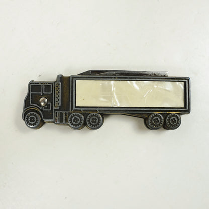 Pocket Knife Semi Truck 18 Wheeler Inlay Big Rig Colonial Prov. USA