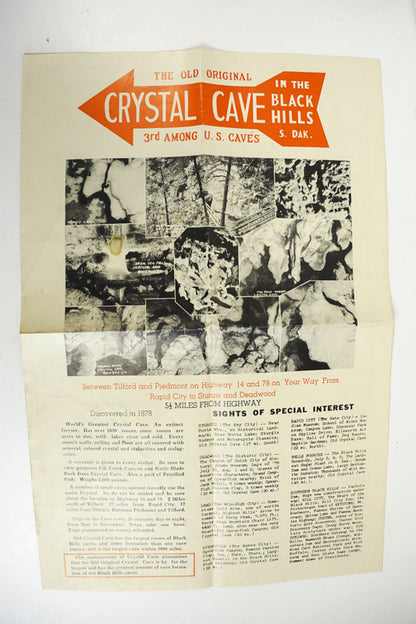 Crystal Cave Map Black Hills South Dakota