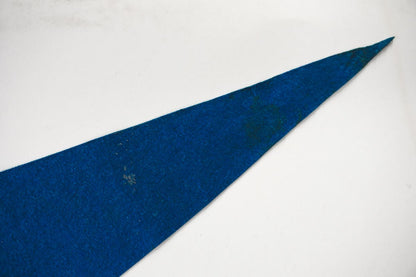 Vintage 50s Walsenburg, Colorado Cowboy Bronco Blue Souvenir Felt Pennant 27in