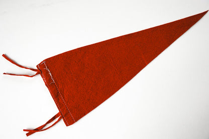 Vtg 50s Harrison, Arkansas Indian Chief Red Souvenir Felt Pennant 17in