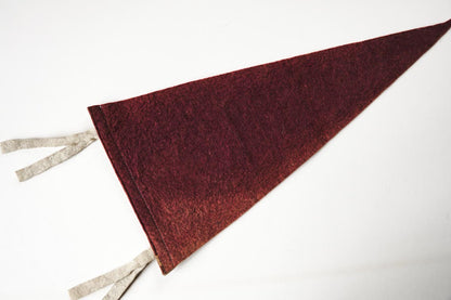 Vintage Des Moines, Iowa Faded Burgundy Pennant 17in