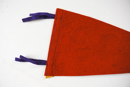 Vintage 50s Cody, Wyoming Red Graphics Souvenir Felt Pennant 25in