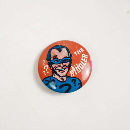 1966 Creative House The Riddler Batman Pinback Button Pin 7/8in