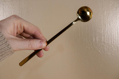 Long Gold Stir Spoon