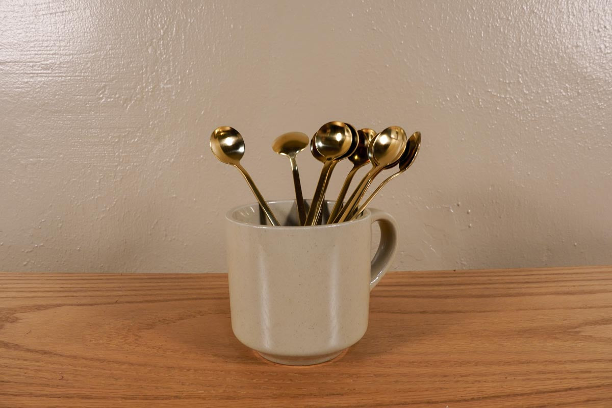 Long Gold Stir Spoon