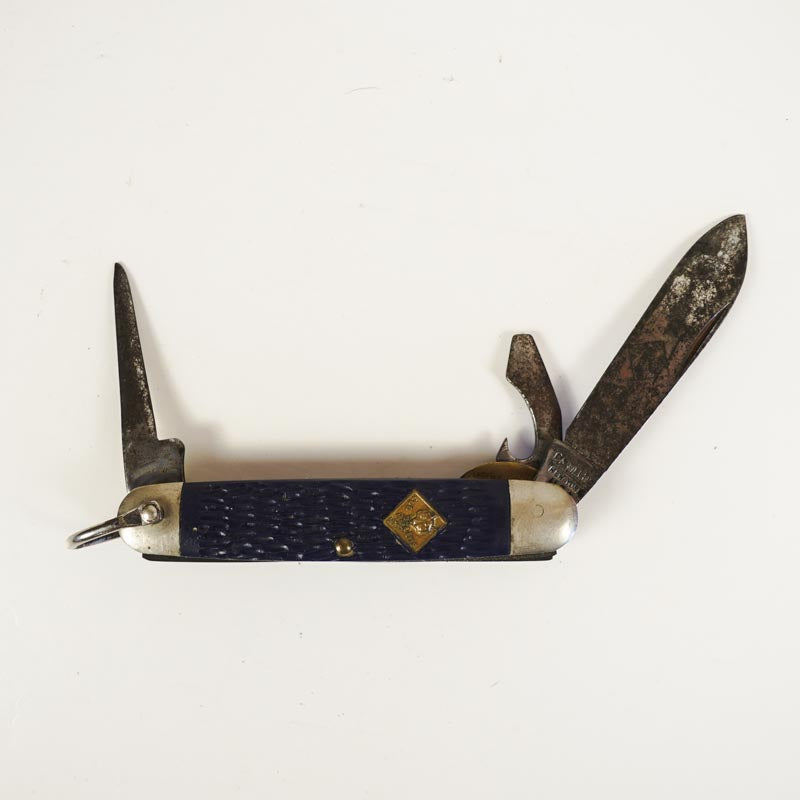 Cub Scouts Blue Camillus Pocket Knife Carbon Steel USA - Package & Manual