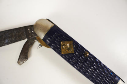 Cub Scouts Blue Camillus Pocket Knife Carbon Steel USA - Package & Manual