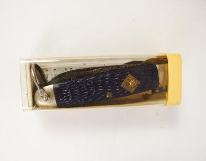 Cub Scouts Blue Camillus Pocket Knife Carbon Steel USA - Package & Manual