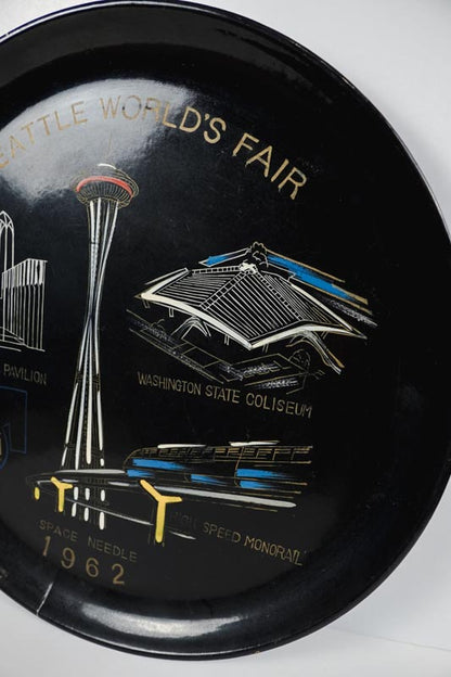 1962 Seattle WA Worlds Fair Century 21 Exposition Dish Tray Space Needle 10.5”