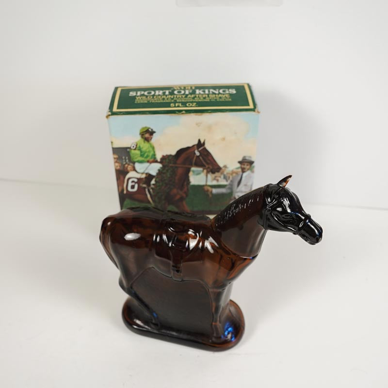 Avon Sport of Kings Wild Country After Shave 5 Oz Horse Jockey w/ Box
