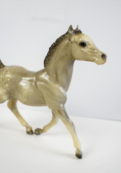 Vintage Breyer Running Foal Spice Glossy Dapple Gray 1963-73 Model Horse