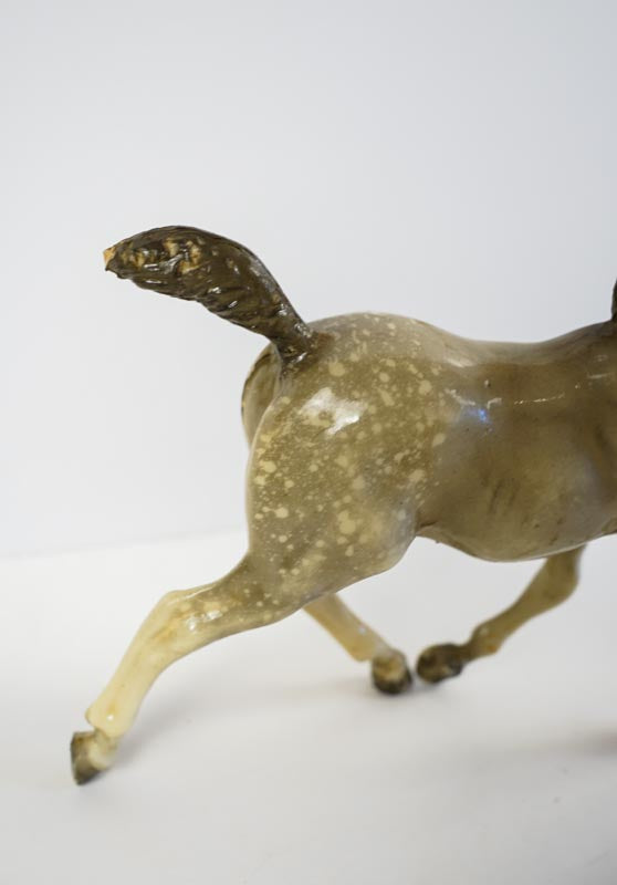 Vintage Breyer Running Foal Spice Glossy Dapple Gray 1963-73 Model Horse