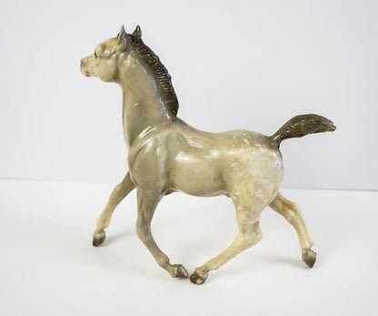 Vintage Breyer Running Foal Spice Glossy Dapple Gray 1963-73 Model Horse